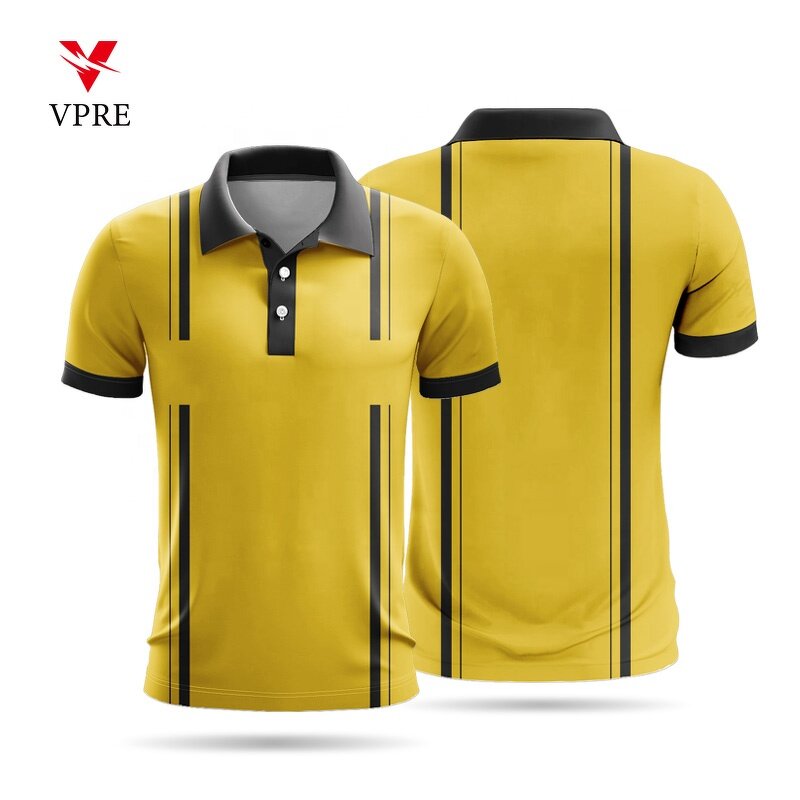 Golf Polo Shirt - Manufacturer - Polyester Mens Custom Sublimation Short Sleeve Quick Dry Breathable