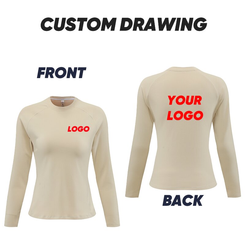 Women's Long Sleeve Top - Manufacturer - Custom Logo High Quality Gym Workout Yoga Fitness T Shirt 305