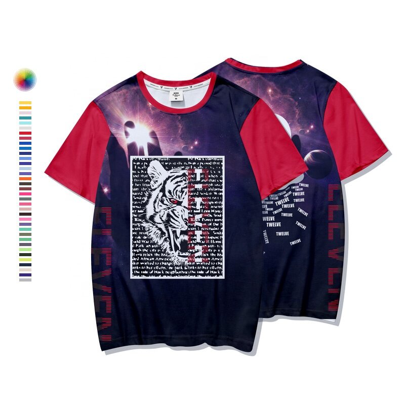 Custom T Shirt - Manufacturer - Wholesale Printing Sublimation 100% Polyester Breathable Men's Women's