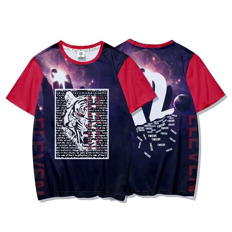 Women's T-shirt - Manufacturer - Custom Sublimation High Quality 100% Polyester Black Digital Printing