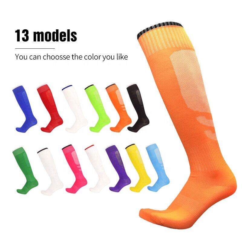 Kids Football Socks - Manufacturer - Non-slip Long Tube Over the Knee Outdoor Gym Striped Soccer EDP517