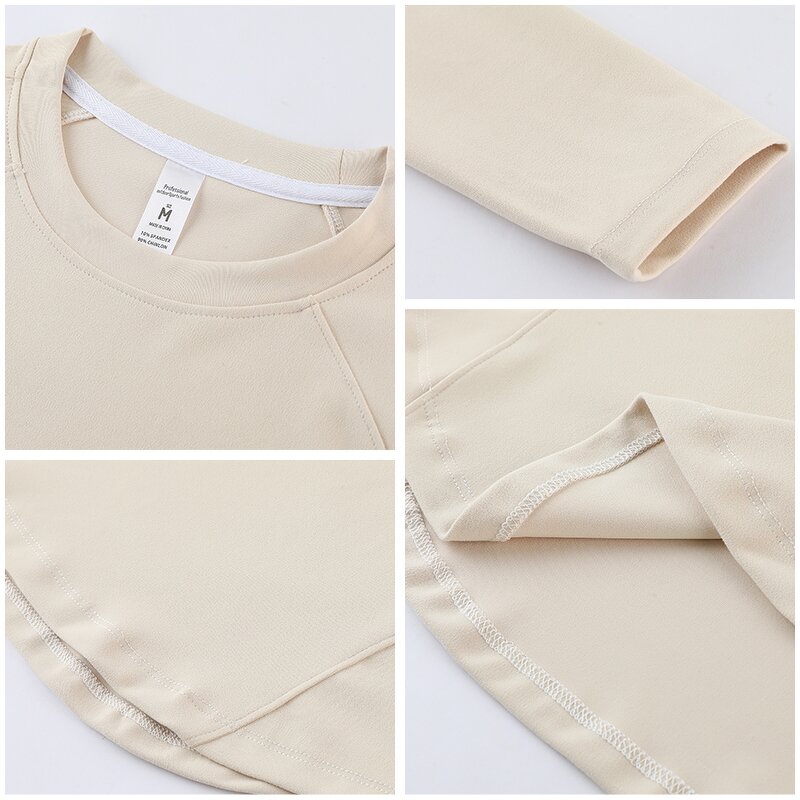 Women's Long Sleeve Top - Manufacturer - Custom Logo High Quality Gym Workout Yoga Fitness T Shirt 305