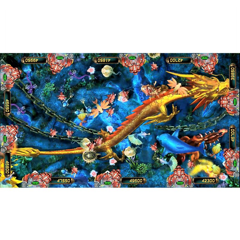Fish Table Game Manufacturer - 4~10 Player Cabinet Crazy Shark Arcade Shooting Host Accessories