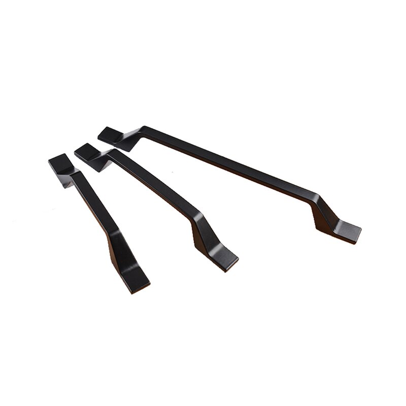 Cabinet Handle Manufacturer - High Quality Black Square Aluminium Alloy Drawer Kitchen Furniture Pull Knobs