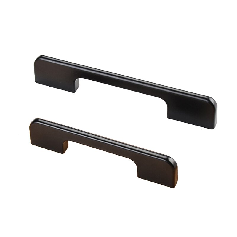 Cabinet Handle Manufacturer - High Quality Black Square Aluminium Alloy Drawer Kitchen Furniture Pull Knobs
