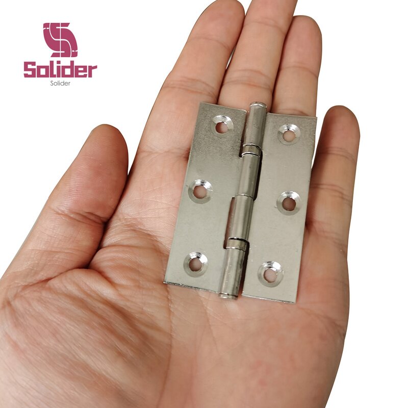 Hinge Manufacturer - 1 Pair 2.5 Inches Door Connector Drawer Furniture Stainless Steel