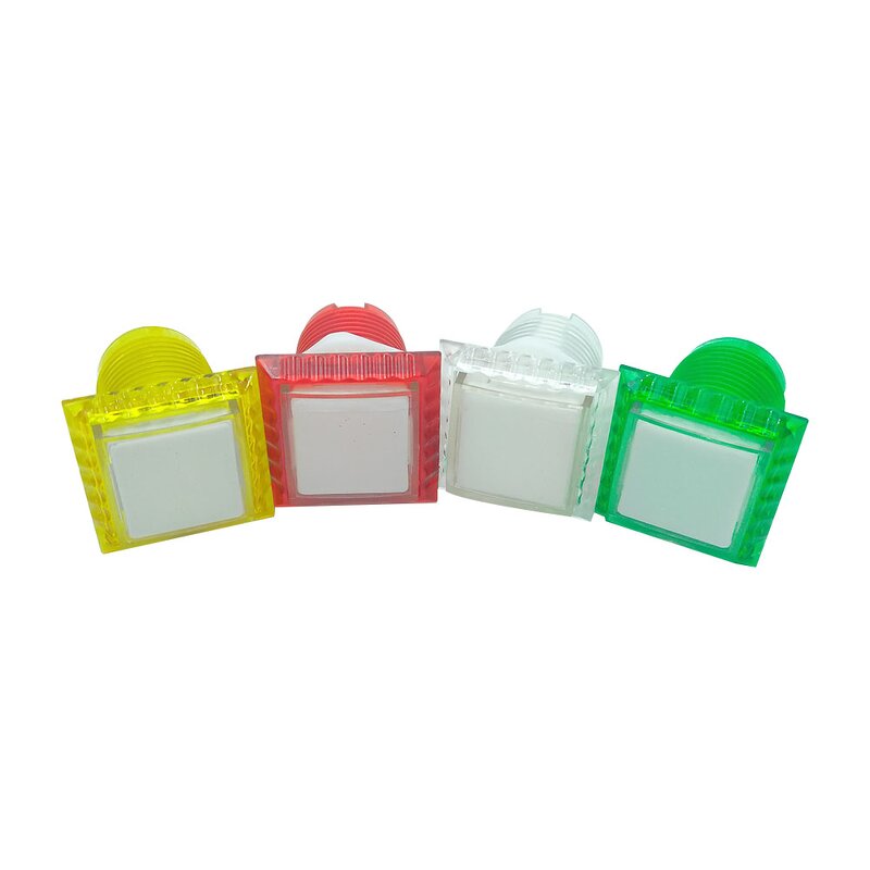 Push Button Switch Manufacturer - 33mm Square LED Illuminated for Arcade Game Machine