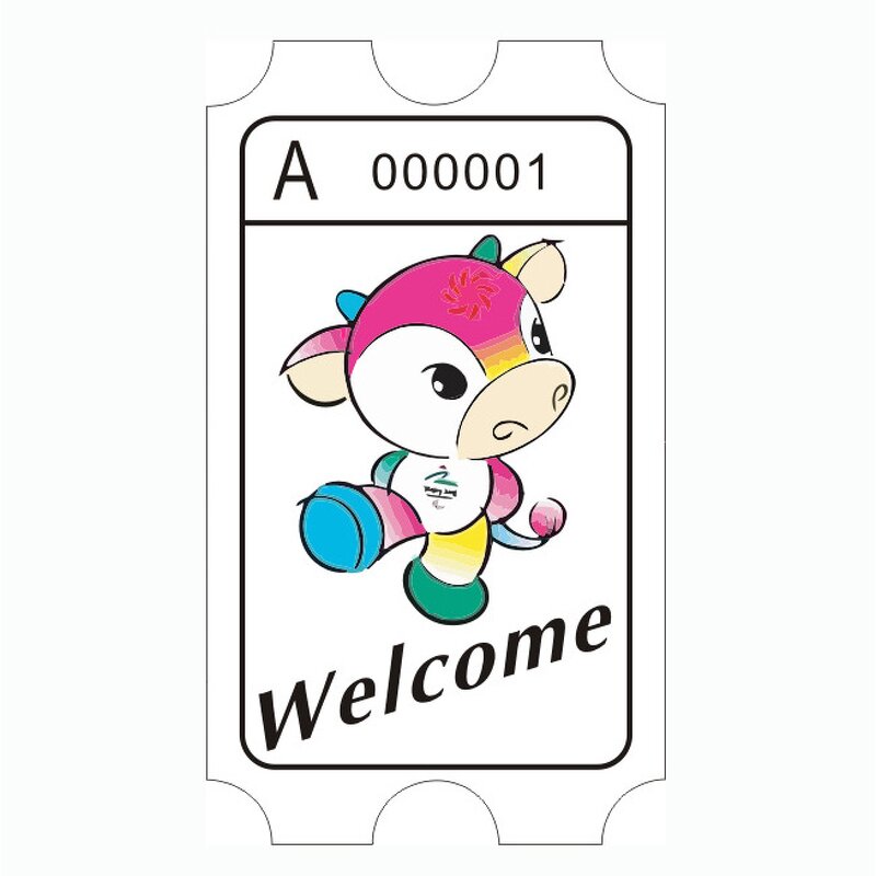Redemption Ticket Manufacturer - Custom 180g Barcode Amusement Lottery for Arcade Game Machine