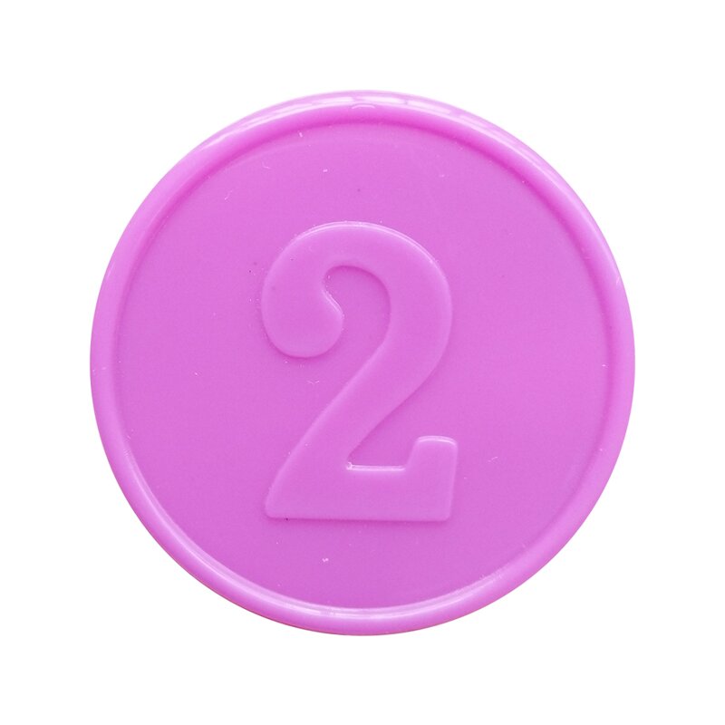 Plastic Token Manufacturer - Round Emboss Custom Coin