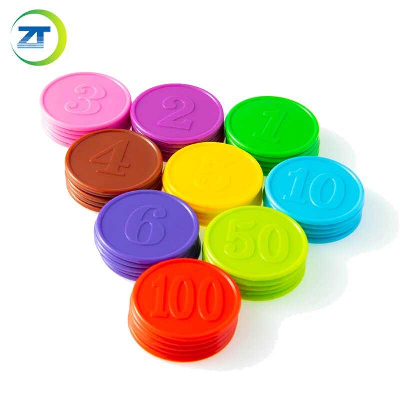 Plastic Token Manufacturer - Round Emboss Custom Coin