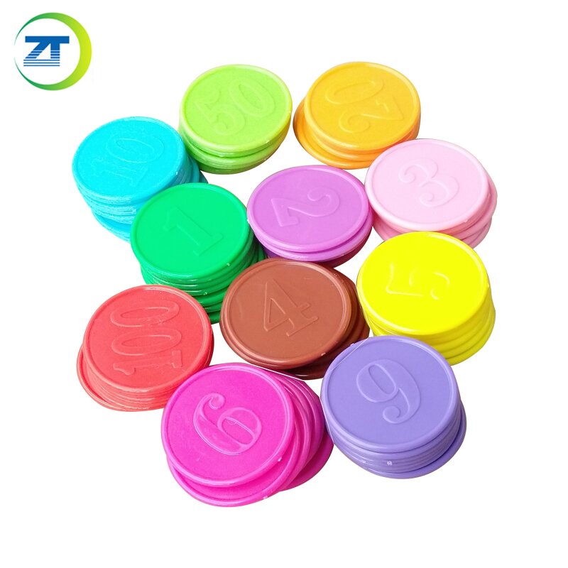 Plastic Token Manufacturer - Round Emboss Custom Coin