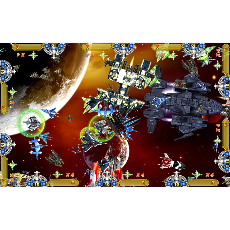 Fish Table Game Manufacturer - 4~10 Player Cabinet Time Fortress Arcade Shooting Plane Host Accessories