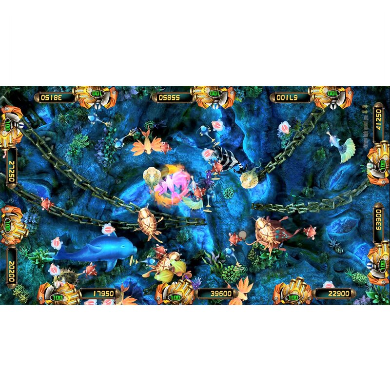 Fish Table Game Manufacturer - 4~10 Player Cabinet Crazy Shark Arcade Shooting Host Accessories