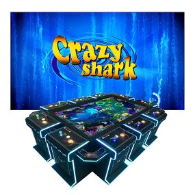 Fish Table Game Manufacturer - 4~10 Player Cabinet Crazy Shark Arcade Shooting Host Accessories