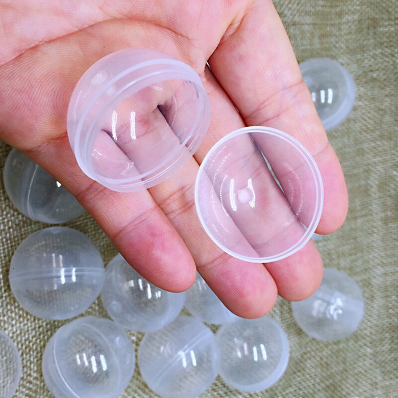Plastic Egg Capsule Manufacturer - Time Limited Free Samples 32mm Transparent Surprise Empty for Vending
