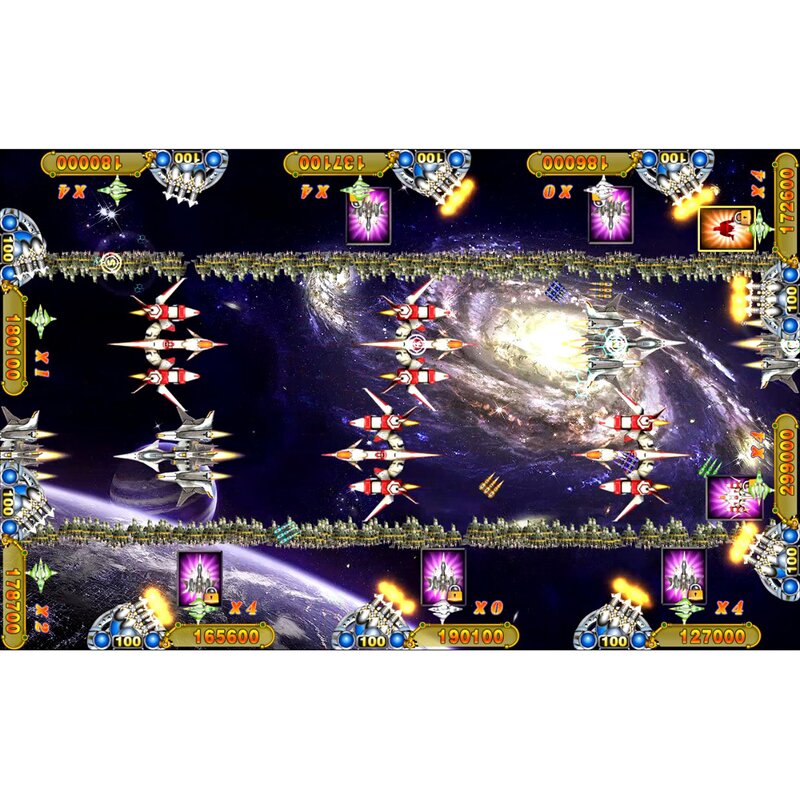 Fish Table Game Manufacturer - 4~10 Player Cabinet Time Fortress Arcade Shooting Plane Host Accessories