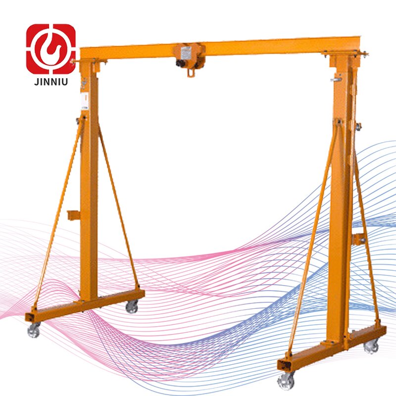 Gantry Crane Manufacturer - CE Approved Double Speed Ground Handle Operation Single Beam for Building Site
