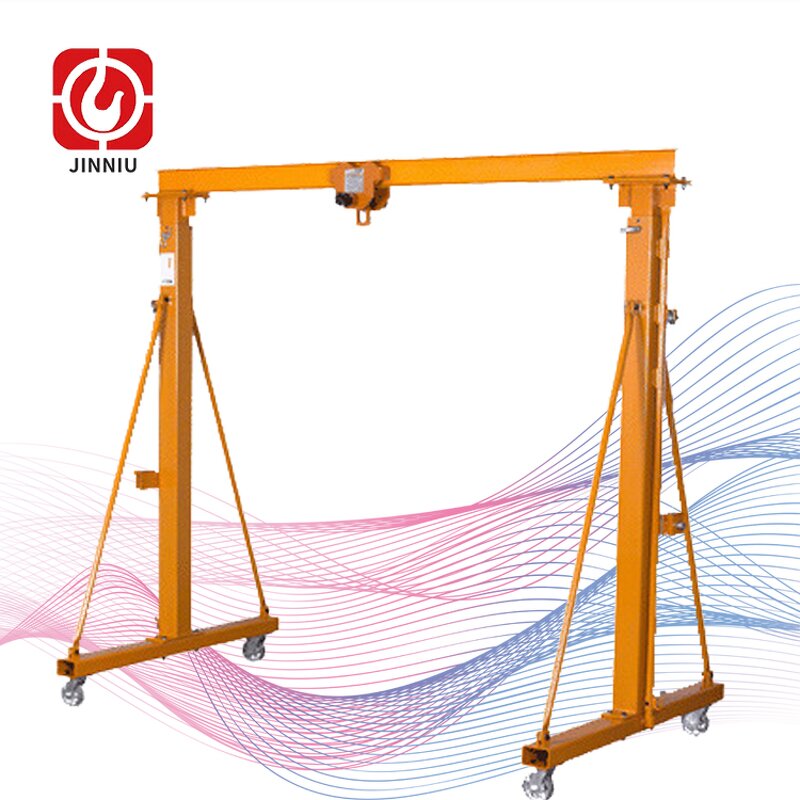 Gantry Crane Manufacturer - CE Approved Double Speed Ground Handle Operation Single Beam for Building Site