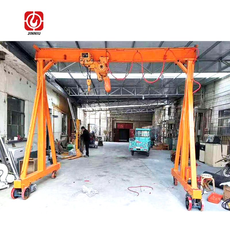 Gantry Crane Manufacturer - CE Approved Double Speed Ground Handle Operation Single Beam for Building Site
