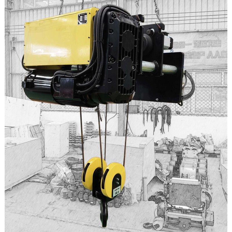 Wire Rope Hoist Manufacturer - 3 Phase Electric Euro Electric Winch for Materials Lifting