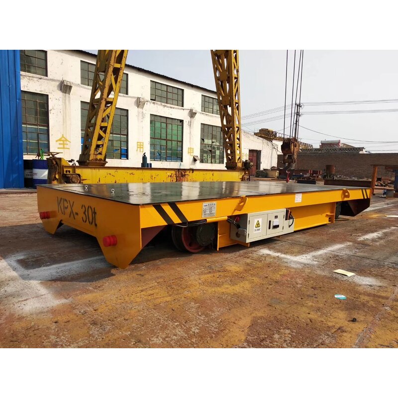 Electric Transport Cart Manufacturer - Industrial Use 2T to 20T Rail Transfer Flat Bed