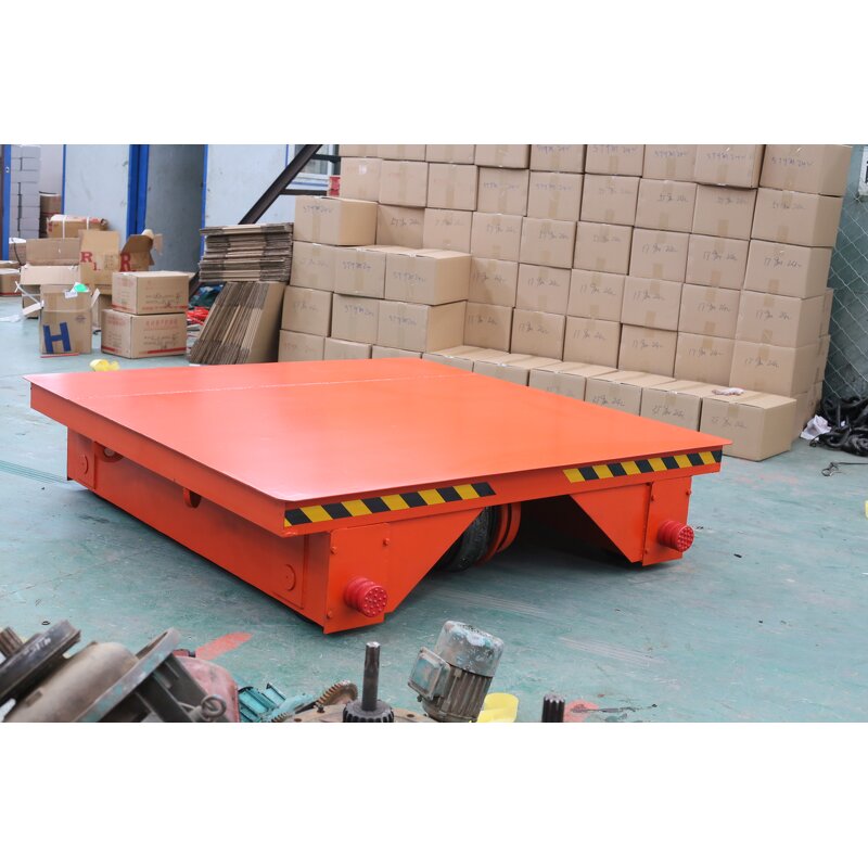 Electric Flat Car Manufacturer - 2t to 15t Rail Transfer for Factory Transport Workshop Trackless
