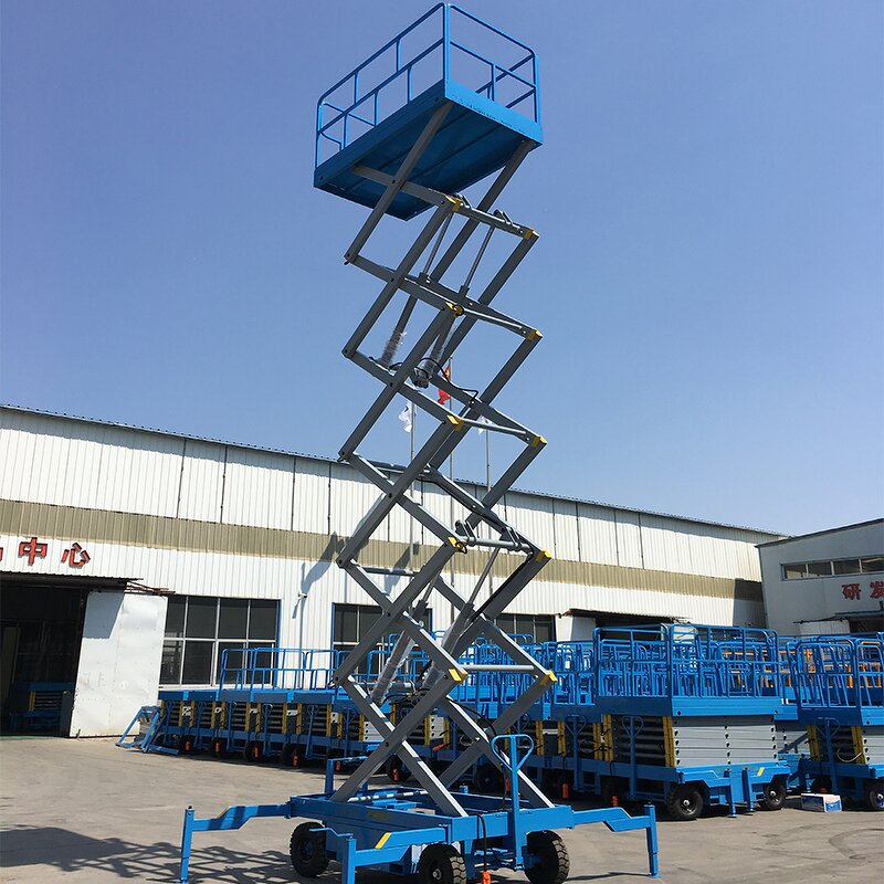 Scissor Lift Platform Manufacturer - 6-12m 14m 16m 230kg 450kg Hydraulic Battery for Rental