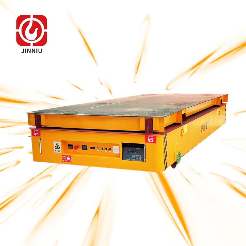 Electric Rail Flat Cart Manufacturer - Industrial Ready to Ship 5ton 10ton Battery Transfer Trolley