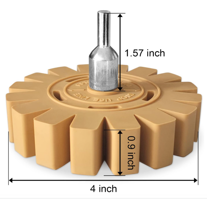 Decal Remover Manufacturer - Rubber Eraser Wheel for Pinstripes Stickers Car Boat Adhesive