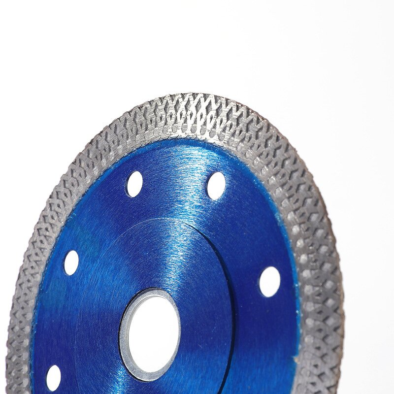 Diamond Saw Blade Manufacturer - Turbo Hot Pressed 'X' Rim Sintered Dry for Granite Marble Finish-White