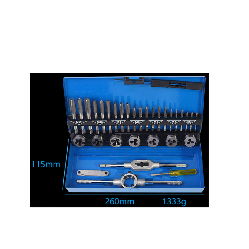 Tap and Die Set Manufacturer - Industrial M3~M12 8pcs Plug Hand Tapping with Wrench