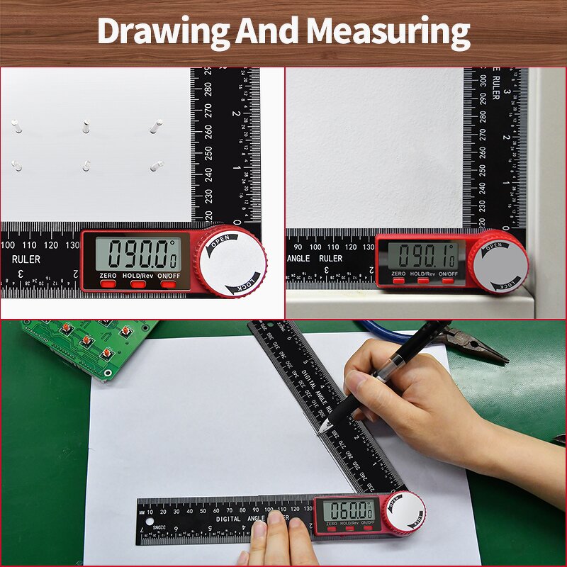 Digital Angle Finder Manufacturer - M-302 200mm 8'' Protractor Inclinometer Electron Goniometer