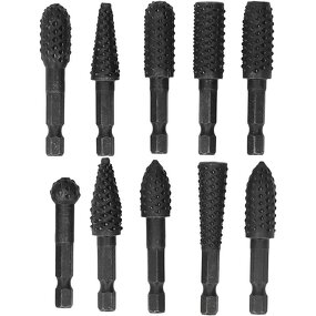 Burr Drill Bit Manufacturer - 5pcs 1/4" Carbon Steel for Cutting Die Grinder Dremel Rotary Tool