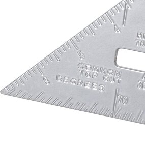 Carpenter Square Manufacturer - High Quality 7'' Aluminum Alloy Gauging Roofing Triangle Ruler Woodworking Tool