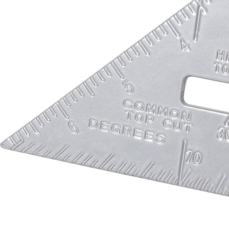 Carpenter Square Manufacturer - High Quality 7'' Aluminum Alloy Gauging Roofing Triangle Ruler Woodworking Tool