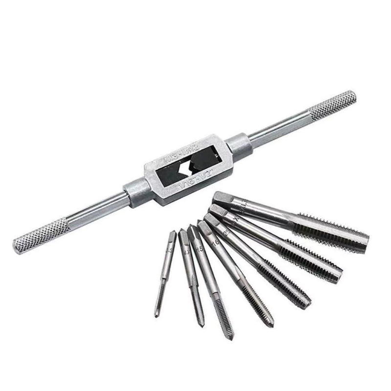 Tap and Die Set Manufacturer - Industrial M3~M12 8pcs Plug Hand Tapping with Wrench