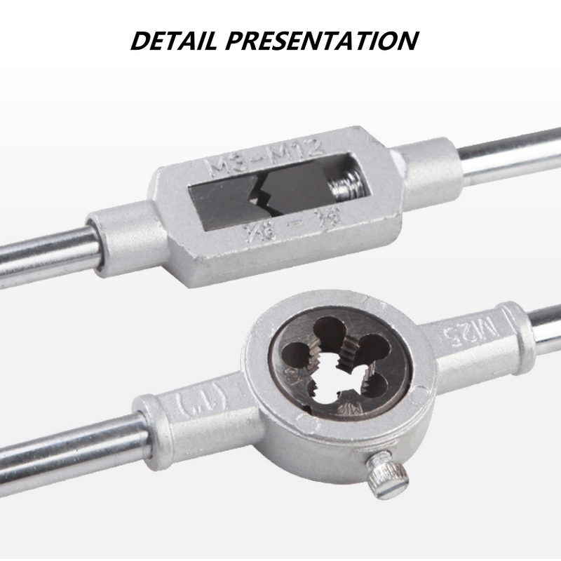 Tap and Die Set Manufacturer - Industrial M3~M12 8pcs Plug Hand Tapping with Wrench