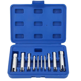 Screw Tap Extractor Set Manufacturer - for M4-m24 Stripped Broken Head Bolt Taps Remover 10Pcs Kit