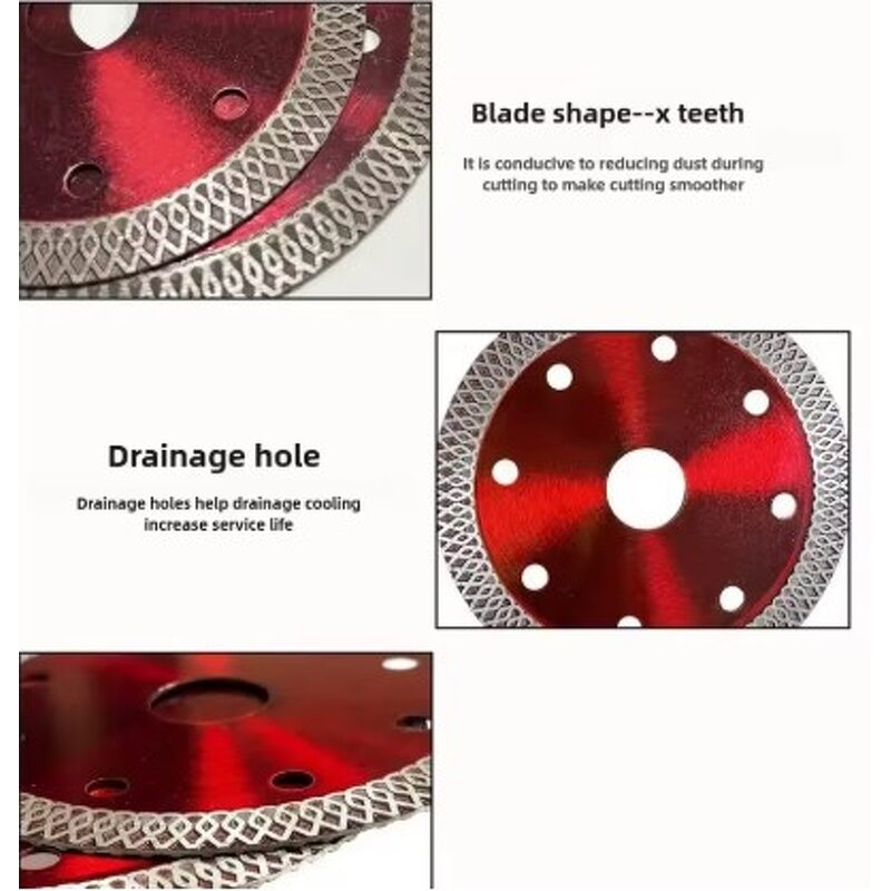 Diamond Saw Blade Manufacturer - Turbo Hot Pressed 'X' Rim Sintered Dry for Granite Marble Finish-White