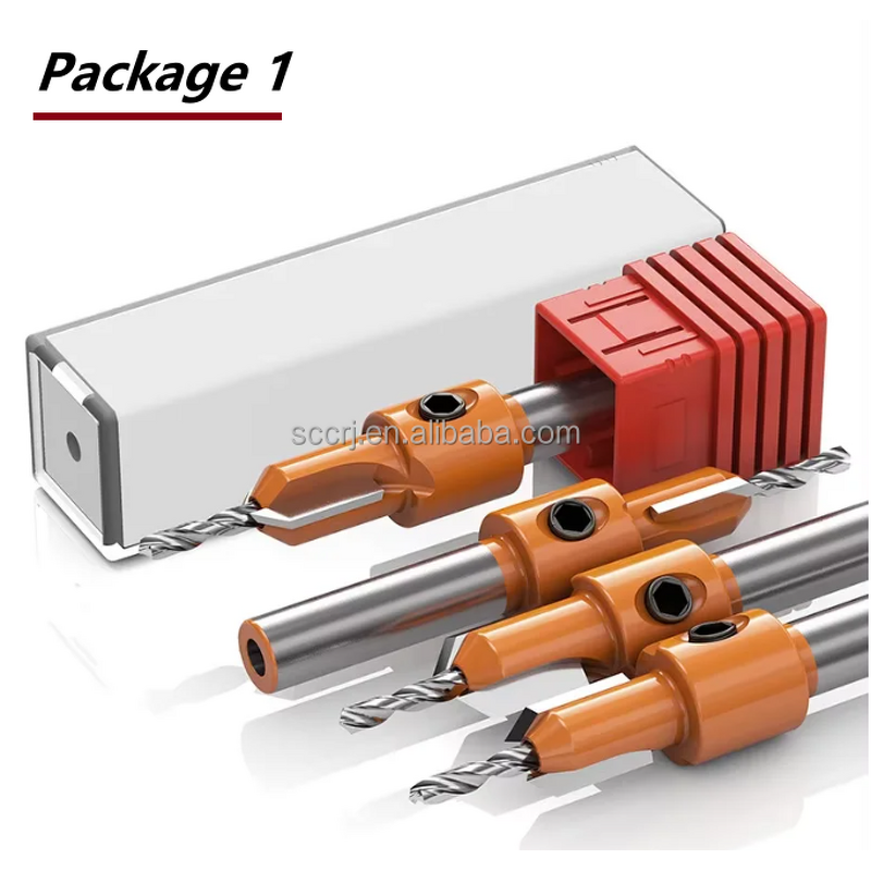 Countersink Drill Bit Set Manufacturer - Tungsten Carbide with Quick Change Screw Chamfer Ladder Router