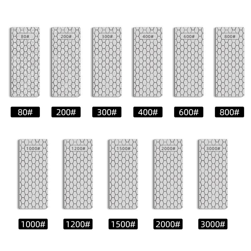Knife Sharpening Stone Set Manufacturer - Diamond Ultra-Thin with Honeycomb Surface 400/600/1000 Grit