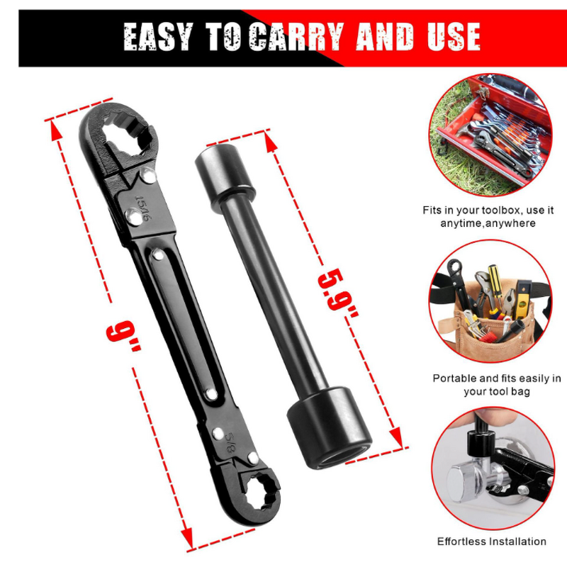 Pipe Wrench Manufacturer - Double Headed Tire Socket for Water Pipe Repair Sleeve Spanner