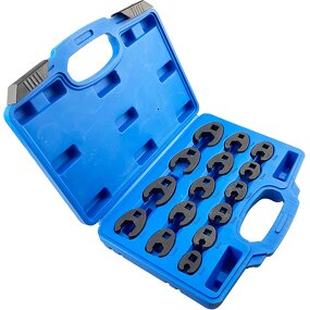 Torque Wrench Sets Manufacturer - High Quality Chrome 15pcs Metric Standard Industrial Grade Open End 3/8inch 1/2inch Drive