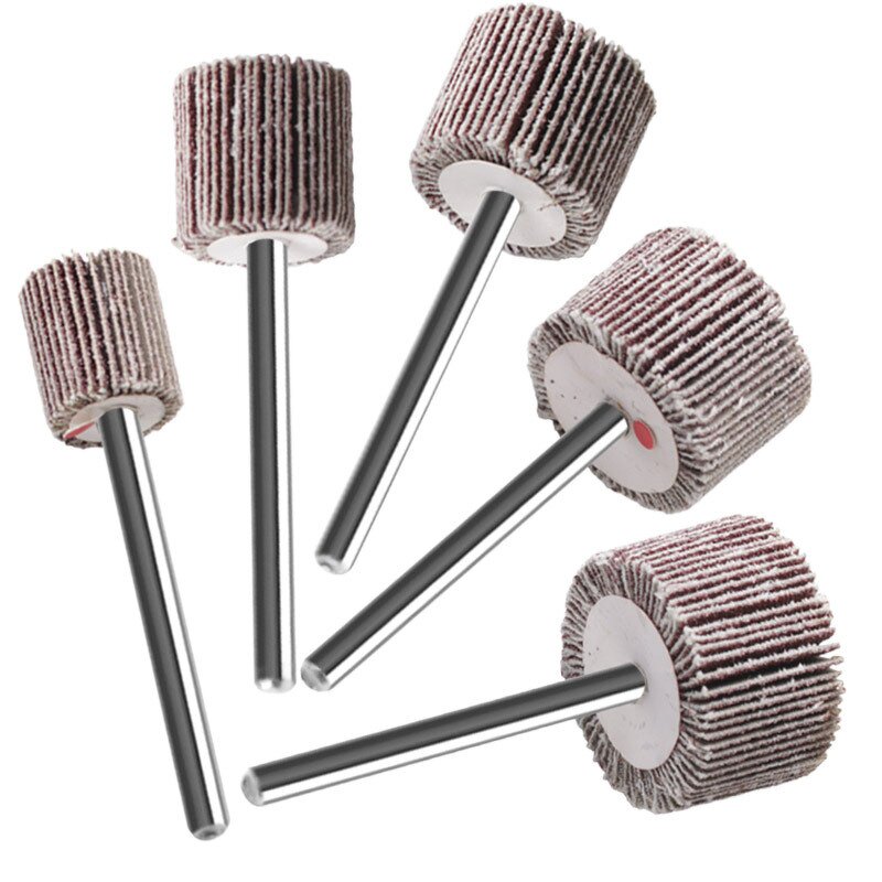 Flap Wheel Manufacturer - Long Shank Aluminum Oxide 108mm 1/4" Shank Grit 180 for Woodworking Grinding