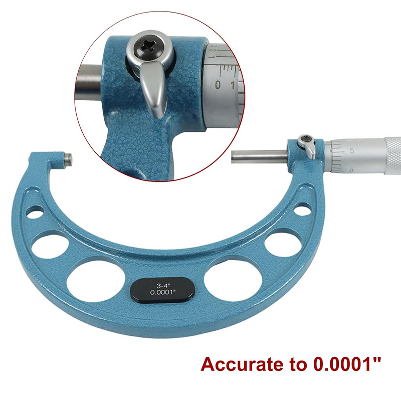 Outside Micrometer Set Manufacturer - 4pcs Machinist Tool 0-4" 0-100mm 0.01mm Accuracy Carbide with Standards