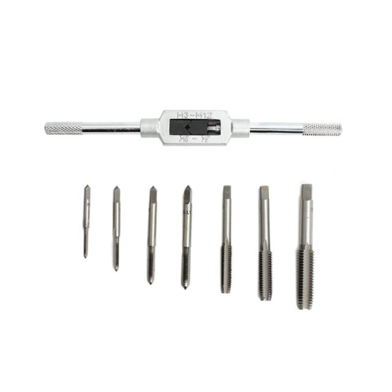 Tap and Die Set Manufacturer - Industrial M3~M12 8pcs Plug Hand Tapping with Wrench