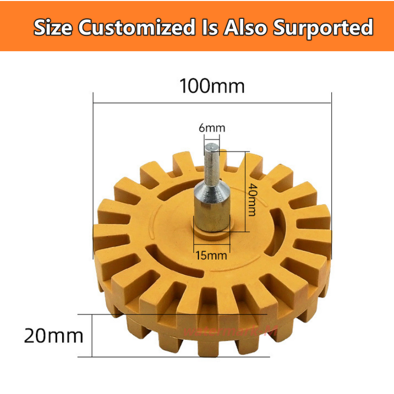 Rubber Eraser Wheel Manufacturer - Car Pneumatic Disk for Sticker Remover Paint Cleaner Polish Auxiliary Tool