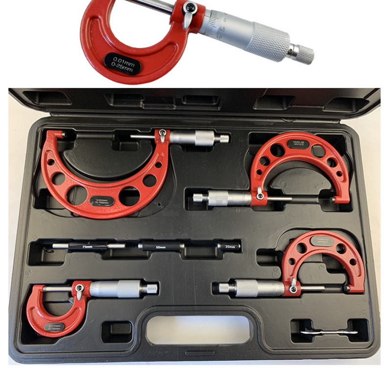 Outside Micrometer Set Manufacturer - High Quality Metric/Inch 0-100mm/0-4inch Stainless Steel Screw Thread Caliper