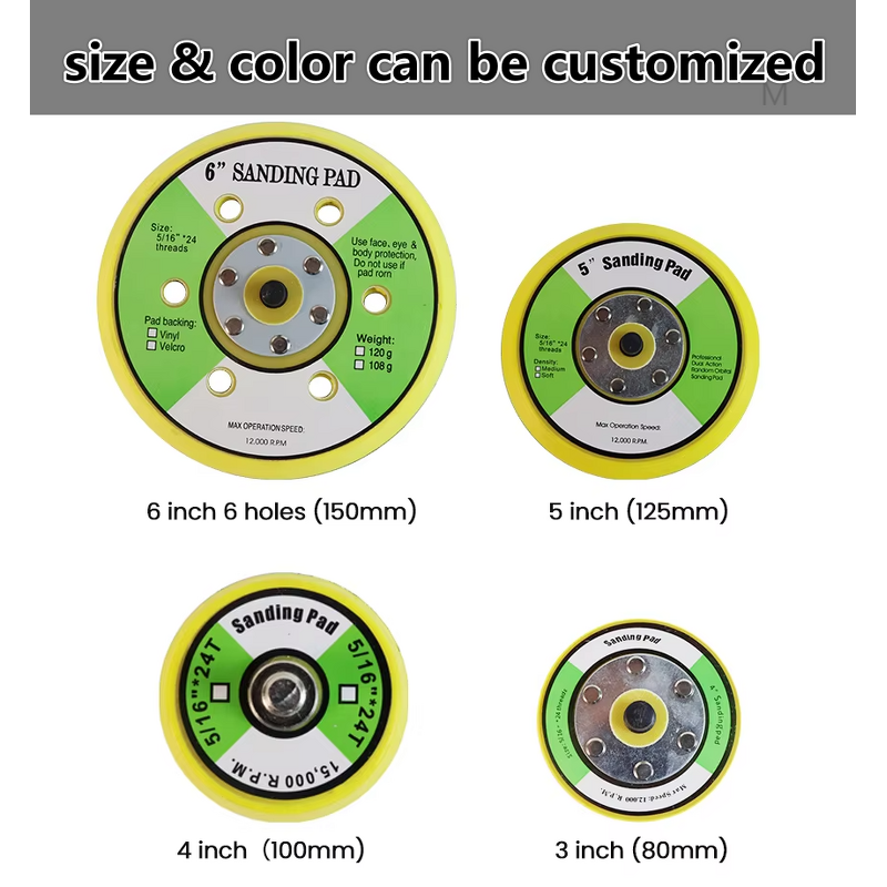 Sanding Backing Pad Manufacturer - for Orbital Sander Electric Sander Hook and Loop