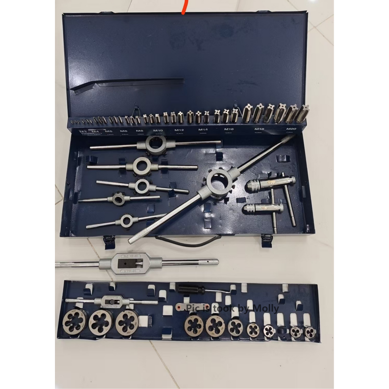Tap and Die Set Manufacturer - Industrial M3~M12 8pcs Plug Hand Tapping with Wrench